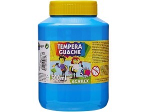 Tinta Guache 500ml Azul Celeste - Acrilex