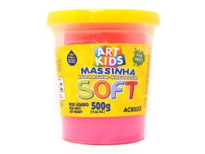 Massa de Modelar 500g Soft Rosa - Acrilex