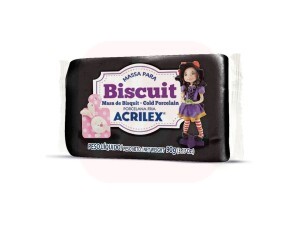 Massa de Biscuit 90g Preto - Acrilex