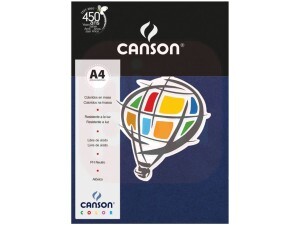 Papel Canson A4 180g Azul Marinho