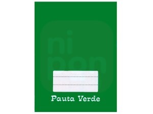 Caderno de Pauta Verde 1/4 - 48 Folhas
