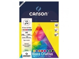 Bloco Criativo Cards 120g 24 Folhas