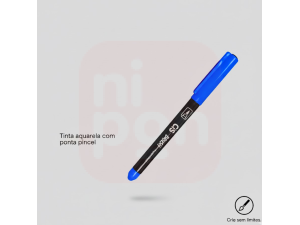 Caneta Marcador Brush Aquarelável CIS - Azul royal