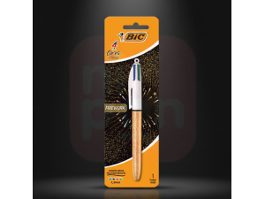 Caneta Esferográfica Retrátil 4 Cores Firework - BIC 